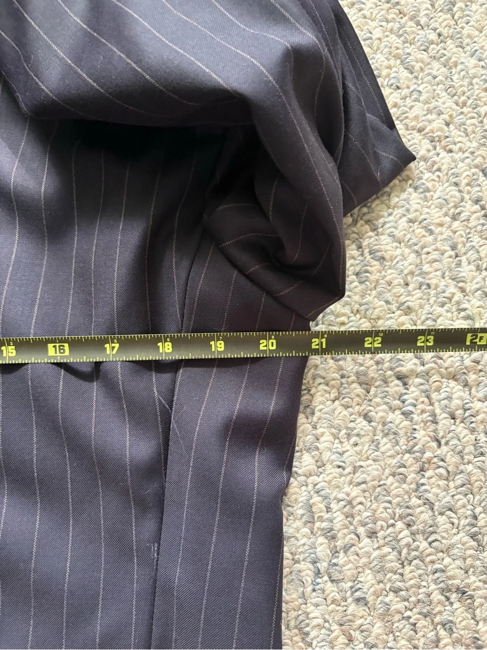 Brooks Brothers Navy Pinstripe Two-Button Sport Coat